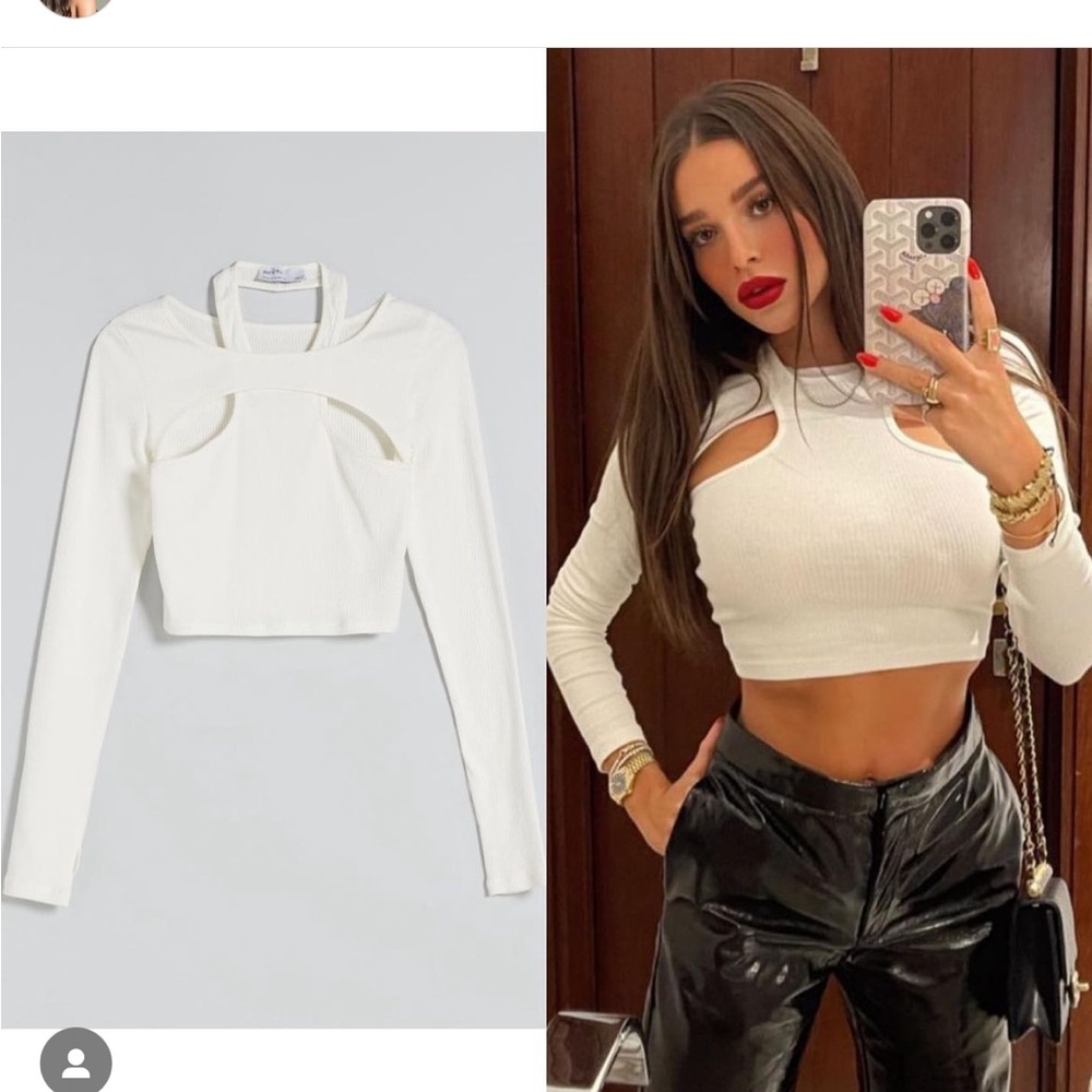 Bershka Cutout Long Sleeve
